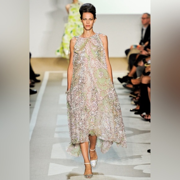 DIANE VON FURSTENBERG Iniko Silk Floral Print Dress Size US 10 - Picture 12 of 16